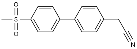 [4'-(METHYLSULFONYL)[1,1'-BIPHENYL]-4-YL]ACETONITRILE Struktur
