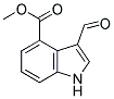 3-FORMYL-1H-INDOLE-4-CARBOXYLIC ACID METHYL ESTER Structure