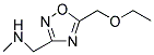 [5-(ETHOXYMETHYL)-1,2,4-OXADIAZOL-3-YL]-N-METHYLMETHANAMINE Structure