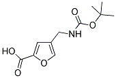 4-(TERT-BUTOXYCARBONYLAMINO-METHYL)-FURAN-2-CARBOXYLIC ACID Struktur