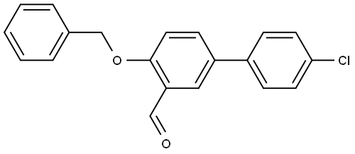 4-(BENZYLOXY)-4'-CHLORO[1,1'-BIPHENYL]-3-CARBALDEHYDE Struktur