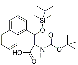 2-TERT-BUTOXYCARBONYLAMINO-3-(TERT-BUTYL-DIMETHYL-SILANYLOXY)-3-NAPHTHALEN-1-YL-PROPIONIC ACID Struktur