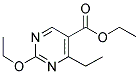 ETHYL-2-ETHOXY-4-ETHYL PYRIMIDINE-5-CARBOXYLATE Struktur