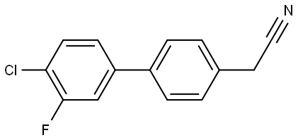 (4'-CHLORO-3'-FLUORO[1,1'-BIPHENYL]-4-YL)ACETONITRILE Struktur