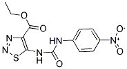ETHYL 5-({[(4-NITROPHENYL)AMINO]CARBONYL}AMINO)-1,2,3-THIADIAZOLE-4-CARBOXYLATE Struktur