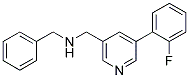 N-BENZYL-1-[5-(2-FLUOROPHENYL)PYRIDIN-3-YL]METHANAMINE Structure