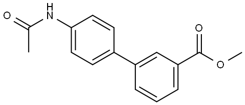 METHYL 4'-(ACETYLAMINO)[1,1'-BIPHENYL]-3-CARBOXYLATE Struktur