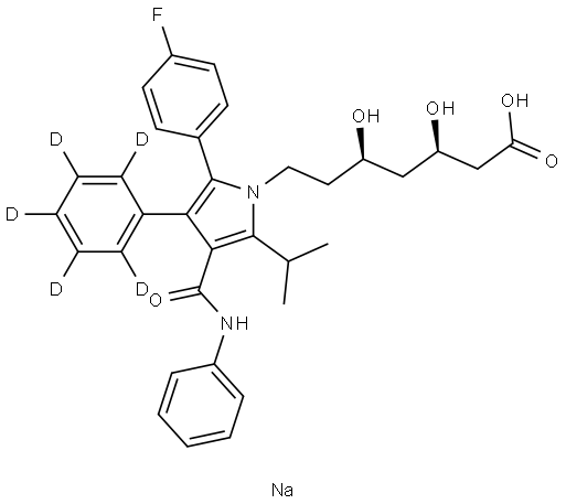 ATORVASTATIN-D5, SODIUM SALT Struktur