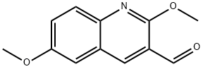 2,6-DIMETHOXY-QUINOLINE-3-CARBALDEHYDE Structure
