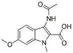 3-ACETYLAMINO-6-METHOXY-1-METHYL-1H-INDOLE-2-CARBOXYLIC ACID Struktur