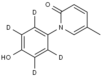 N-(4-HYDROXYPHENYL)-5-METHYL-2-1H-PYRIDONE-D4 Struktur