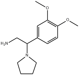 2-(3,4-DIMETHOXY-PHENYL)-2-PYRROLIDIN-1-YL-ETHYLAMINE Struktur