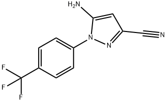 5-AMINO-1-[4-(-TRIFLUOROMETHYL)PHENYL]-1H-PYRAZOLE-3-CARBONITRILE Structure