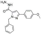 1-BENZYL-3-(4-METHOXYPHENYL)-1H-PYRAZOLE-5-CARBOHYDRAZIDE Struktur