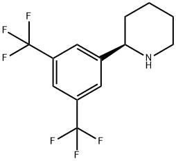 (R)-2-(3,5-BIS(TRIFLUOROMETHYL)PHENYL)PIPERIDINE Structure