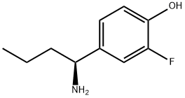 4-((1S)-1-AMINOBUTYL)-2-FLUOROPHENOL Struktur