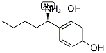 4-((1R)-1-AMINOPENTYL)BENZENE-1,3-DIOL Struktur