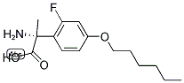 (2R)-2-AMINO-2-(2-FLUORO-4-HEXYLOXYPHENYL)PROPANOIC ACID Struktur
