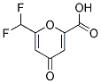 6-(DIFLUOROMETHYL)-4-OXO-4H-PYRAN-2-CARBOXYLIC ACID Struktur