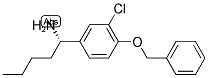 (1S)-1-[3-CHLORO-4-(PHENYLMETHOXY)PHENYL]PENTYLAMINE Struktur