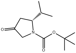 (2R)-2-ISOPROPYL-4-OXOPYRROLIDINE, N-BOC PROTECTED Struktur
