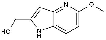 (5-METHOXY-1H-PYRROLO[3,2-B]PYRIDIN-2-YL)METHANOL Struktur