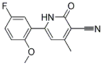 6-(5-FLUORO-2-METHOXYPHENYL)-1,2-DIHYDRO-4-METHYL-2-OXOPYRIDINE-3-CARBONITRILE Struktur