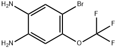 4-BROMO-5-(TRIFLUOROMETHOXY)-1,2-PHENYLENEDIAMINE Structure