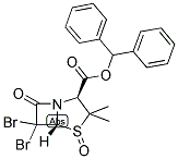 BENZHYDRYL-6,6-DIBROMOPENICILLANATE-1-OXIDE Structure