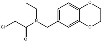2-CHLORO-N-(2,3-DIHYDRO-1,4-BENZODIOXIN-6-YLMETHYL)-N-ETHYLACETAMIDE Structure