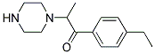 1-(4-ETHYLPHENYL)-2-PIPERAZIN-1-YLPROPAN-1-ONE Struktur