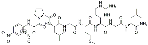 DNP-GLY-PRO-LEU-GLY-MET-ARG-GLY-LEU-NH2