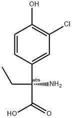 (2R)-2-AMINO-2-(3-CHLORO-4-HYDROXYPHENYL)BUTANOIC ACID Struktur