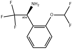 (1S)-1-[2-(DIFLUOROMETHOXY)PHENYL]-2,2,2-TRIFLUOROETHYLAMINE Struktur