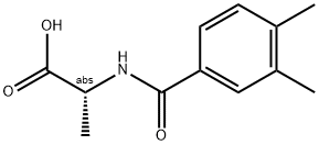 (2R)-2-[(3,4-DIMETHYLBENZOYL)AMINO]PROPANOIC ACID Struktur