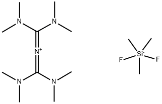 1,1,3,3-TETRAKIS(DIMETHYLAMINO)-2-AZOALLENE DIFLUORO(TRIMETHYL)SILICATE Struktur