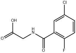 [(5-CHLORO-2-FLUOROBENZOYL)AMINO]ACETIC ACID Struktur