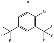2-溴-3,5-雙(三氟甲基)苯酚 結(jié)構(gòu)式