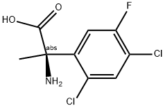 (2R)-2-AMINO-2-(2,4-DICHLORO-5-FLUOROPHENYL)PROPANOIC ACID Struktur