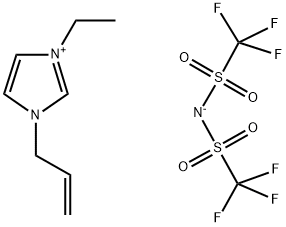 1-ALLYL-3-ETHYLIMIDAZOLIUM BIS(TRIFLUOROMETHANESULFONYL)IMIDE Structure