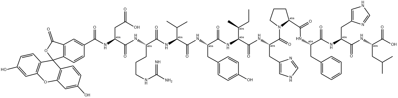 ANGIOTENSIN I, HUMAN, FAM-LABELED Structure