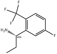 (1S)-1-[5-FLUORO-2-(TRIFLUOROMETHYL)PHENYL]PROPYLAMINE Struktur