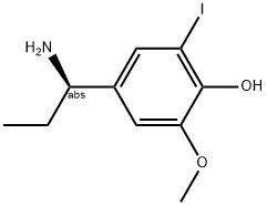 4-((1R)-1-AMINOPROPYL)-2-IODO-6-METHOXYPHENOL Struktur