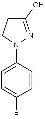 1-(4-FLUOROPHENYL)-3-HYDROXY-2-PYRAZOLINE Struktur