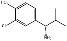 4-((1S)-1-AMINO-2-METHYLPROPYL)-2-CHLOROPHENOL Struktur
