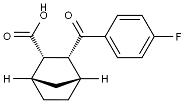 DIENDO-3-(4-FLUORO-BENZOYL)-BICYCLO[2.2.1]HEPTANE-2-CARBOXYLIC ACID Struktur