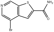 4-BROMOTHIENO[2,3-C]PYRIDINE-2-CARBOXAMIDE Struktur
