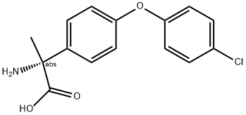 (2R)-2-AMINO-2-[4-(4-CHLOROPHENOXY)PHENYL]PROPANOIC ACID Struktur