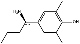 4-((1R)-1-AMINOBUTYL)-2,6-DIMETHYLPHENOL Struktur