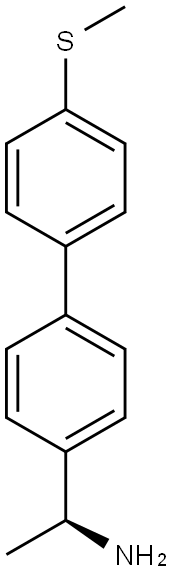 (1S)-1-[4-(4-METHYLTHIOPHENYL)PHENYL]ETHYLAMINE Struktur